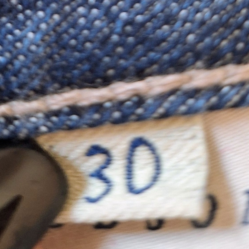 Hudson Denim Mini Skirt Rear Button Flap Pockets Lightly Distressed Size 30 - Picture 11 of 15